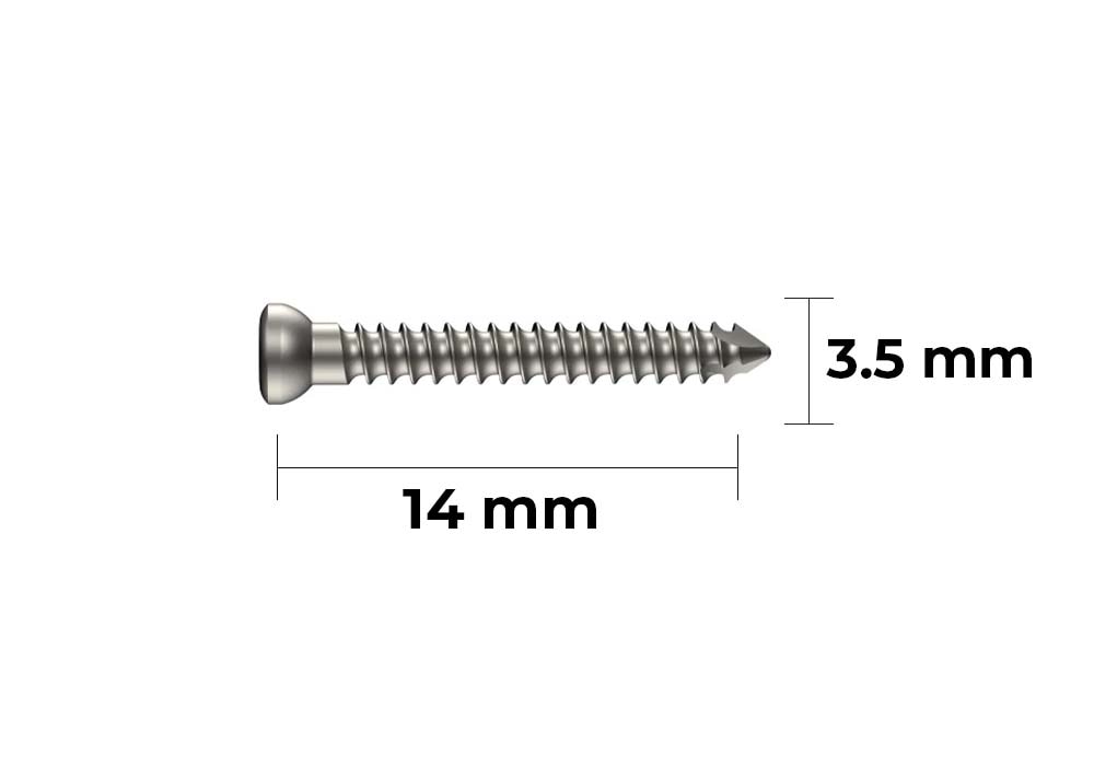 Stryker Cortex Screw S.T. 3.5 mm X 14 mm 338614 | ShopSPS